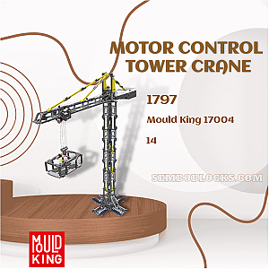 MOULD KING 17004 Technician Motor Control Tower Crane