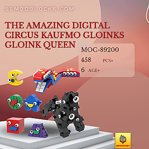 MOC Factory 89200 Movies and Games The Amazing Digital Circus Kaufmo Gloinks Gloink Queen