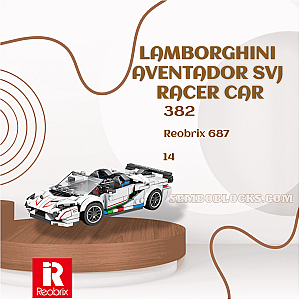 REOBRIX 687 Technician Lamborghini Aventador SVJ Racer Car