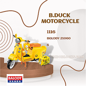 BALODY 21060 Creator Expert B.Duck motorcycle