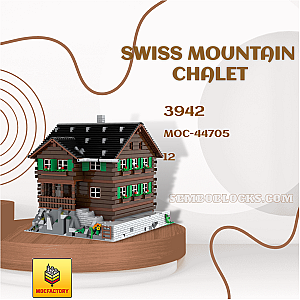 MOC Factory 44705 Modular Building Swiss Mountain Chalet