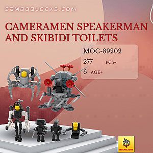 MOC Factory 89202 Movies and Games Cameramen Speakerman and Skibidi Toilets