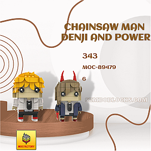 MOC Factory 89479 Movies and Games Chainsaw Man Denji And Power