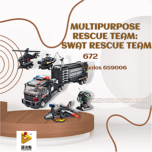 PANLOSBRICK 659006 Technician Multipurpose Rescue Team: SWAT Rescue Team