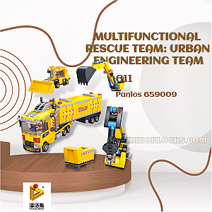 PANLOSBRICK 659009 Technician Multifunctional Rescue Team: Urban Engineering Team