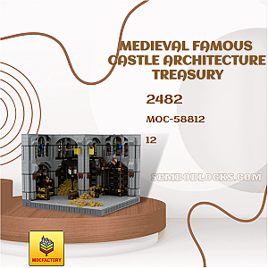 MOC Factory 58812 Modular Building Medieval Famous Castle Architecture Treasury