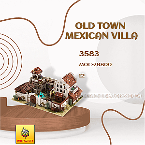 MOC Factory 78800 Modular Building Old Town Mexican Villa