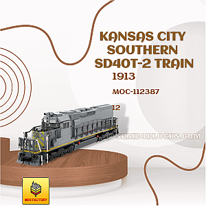 MOC Factory 112387 Technician Kansas City Southern SD40T-2 Train