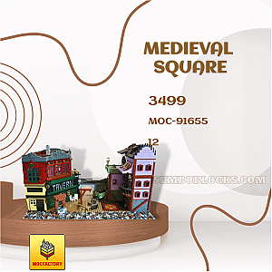 MOC Factory 91655 Modular Building Medieval Square