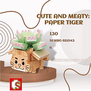 SEMBO 611043 Creator Expert Cute and Meaty: Paper Tiger