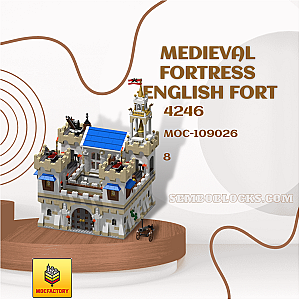 MOC Factory 109026 Modular Building Medieval Fortress English Fort