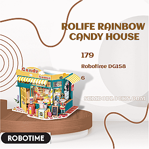 Robotime DG158 Movies and Games Rolife Rainbow Candy House