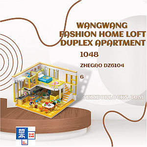 ZHEGAO DZ6104 Creator Expert Wangwang Fashion Home Loft Duplex Apartment