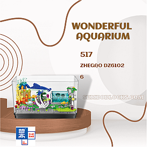 ZHEGAO DZ6102 Creator Expert Wonderful Aquarium