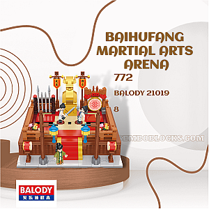 BALODY 21019 Creator Expert Baihufang Martial Arts Arena