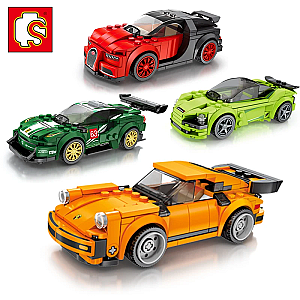 SEMBO 607013-607016 Mini Racing Cars Technical Car