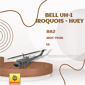 MOC Factory 74181 Military Bell UH-1 Iroquois - HUEY