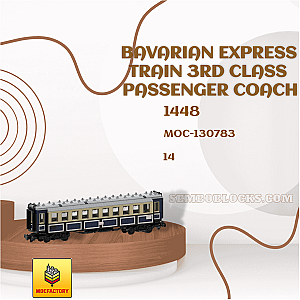 MOC Factory 130783 Technician Bavarian Express Train 3rd Class Passenger Coach