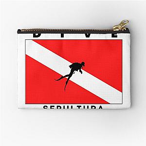 Diving Flag - Sepultura, Bombinhas, Santa Catarina, Brazil Zipper Pouch