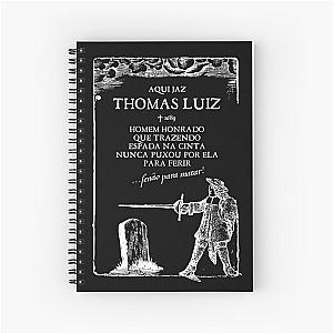 A Sepultura de Thomás Luíz (negativo) [Português] Spiral Notebook