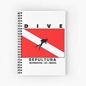 Diving Flag - Sepultura, Bombinhas, Santa Catarina, Brazil Spiral Notebook