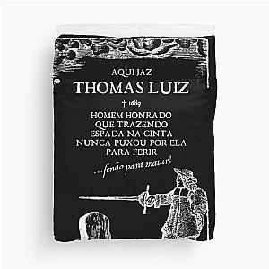 A Sepultura de Thomás Luíz (negativo) [Português] Duvet Cover