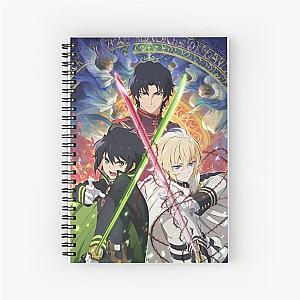 Guren, Mika and Yuu -- Seraph of the End Spiral Notebook