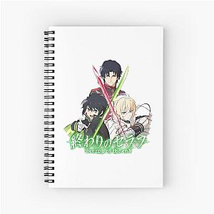 seraph of the end character artt Spiral Notebook