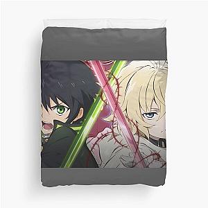 Owari no Seraph Yuichiro and Mikaela Hyakuya Spread Duvet Cover