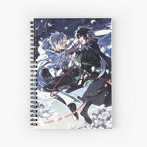 Mika and Yuu Owari no Seraph Spiral Notebook