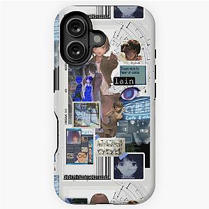 Abstract Serial Experiments Lain Collage iPhone Tough Case