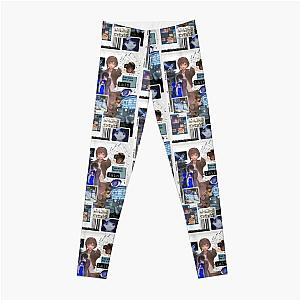 Abstract Serial Experiments Lain Collage Leggings