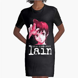 Serial Experiments Lain  (4) Graphic T-Shirt Dress