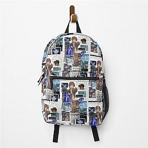 Abstract Serial Experiments Lain Collage Backpack