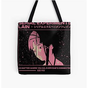 Serial Experiments Lain Aesthetic All Over Print Tote Bag