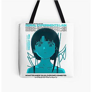 Serial Experiments Lain Aesthetic Retro All Over Print Tote Bag