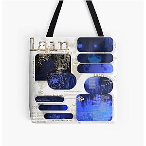 Serial Experiments Lain Cyber Collage All Over Print Tote Bag