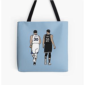 Steph and Seth Curry All Over Print Tote Bag