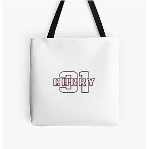 Seth Curry Name and Number All Over Print Tote Bag