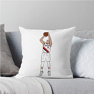 Seth Curry Jumpshot Portland Trail Blazers Throw Pillow