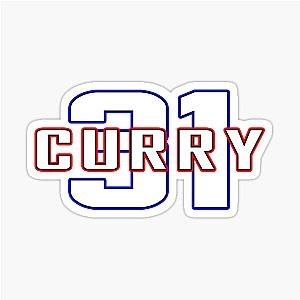 Seth Curry name and number sticker