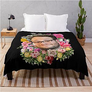 Funny Gift Seth Rogen Floral Retro Wave Throw Blanket