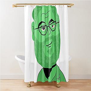 Seth Rogen Abstract Cartoon  Shower Curtain