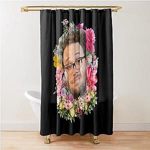 Funny Gift Seth Rogen Floral Retro Wave Shower Curtain