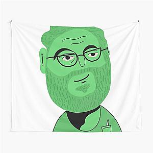 Seth Rogen Abstract Cartoon  Tapestry