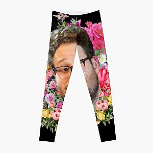 Funny Gift Seth Rogen Floral Retro Wave Leggings