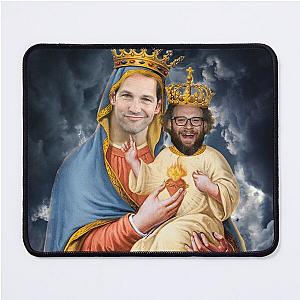 Paul Rudd holding baby Seth Rogen Mouse Pad