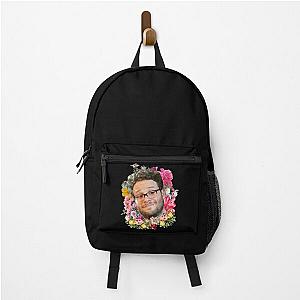 Funny Gift Seth Rogen Floral Retro Wave Backpack