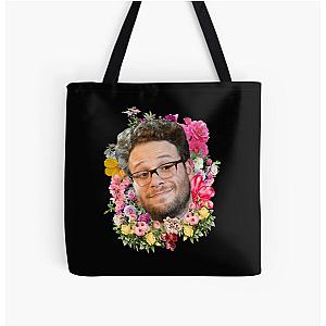 Funny Gift Seth Rogen Floral Retro Wave All Over Print Tote Bag