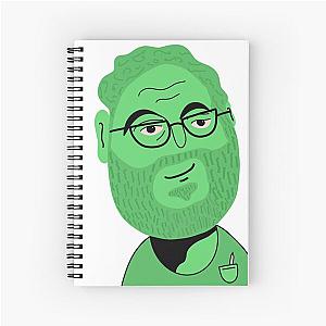 Seth Rogen Abstract Cartoon  Spiral Notebook